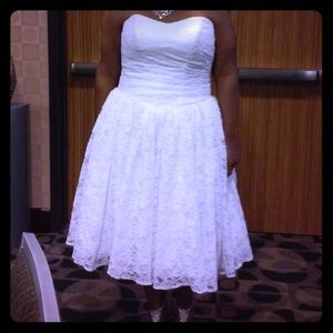 Tea length wedding dress